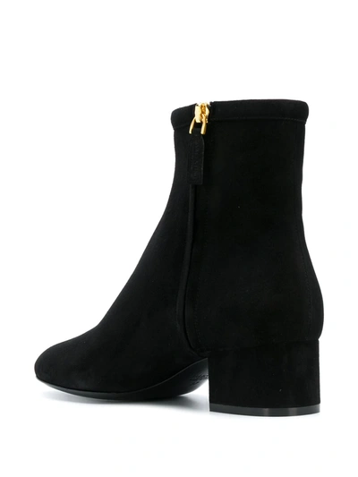 Shop Valentino Vlogo 50mm Ankle Boots In Black