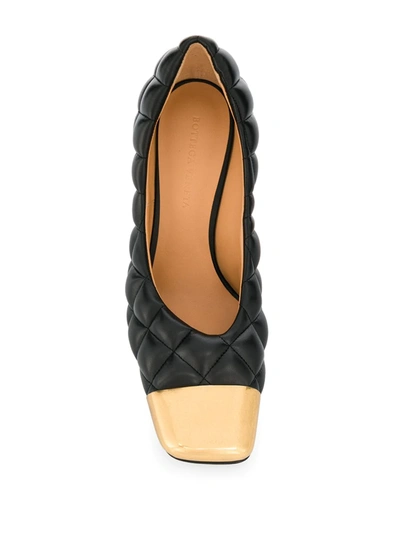 Shop Bottega Veneta Toe Cap Padded Pumps In Black