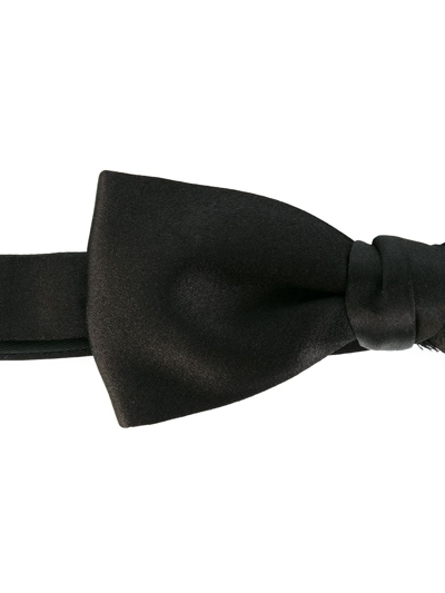 Shop Saint Laurent Classic Bow Tie In Black