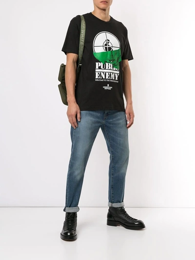 Supreme X Udc Public Enemy Terrordome T shirt In Black ModeSens
