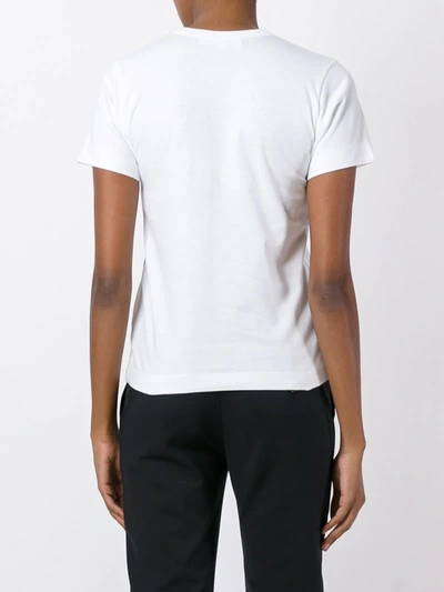 Comme Des Garçons Play Comme Des Garcons Play White Half Heart T-shirt In White