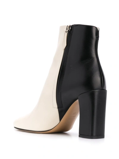 Shop Nicholas Kirkwood Elements 85mm Two-tone Ankle Boots In Neutrals