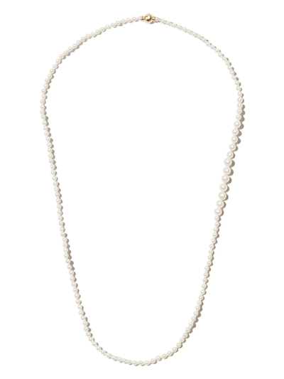 Sophie Bille Brahe 14kt Yellow Gold Peggy Pearl Mini Necklace In Gold