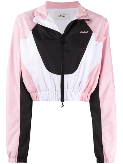 Shop Kirin Colour-block Track Jacket In Pink