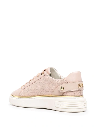 Shop Bally Malya Monogram-quilted Sneakers In Rosa