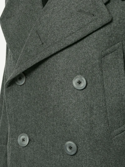 Shop Kolor Double Breasted Coat In Grey