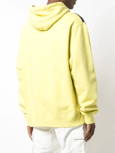 Shop Supreme Logo Print Hoodie In Yellow