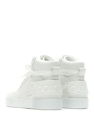 Shop Dolce & Gabbana Miami High-top Sneakers In White