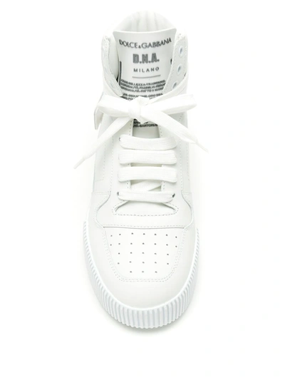 Shop Dolce & Gabbana Miami High-top Sneakers In White