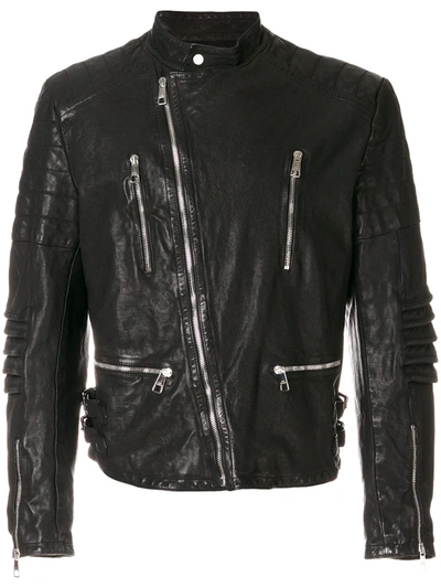 Shop Neil Barrett Zipped Jacket In Black