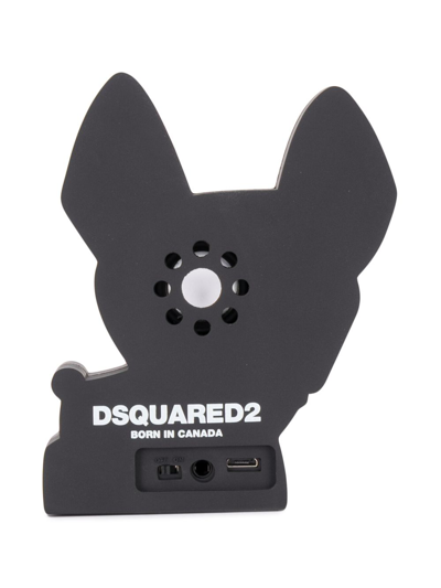 Shop Dsquared2 Portable Hilde Dog Speaker In Black