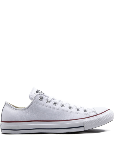 Shop Converse Chuck Taylor All Star Ox "white Leather" Sneakers