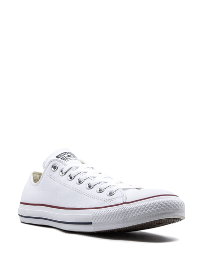 Shop Converse Chuck Taylor All Star Ox "white Leather" Sneakers