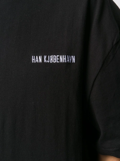 Shop Han Kjobenhavn Logo Detail T-shirt In Black