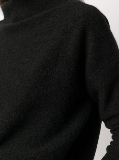Vince Dropped Shoulder Jumper In Black