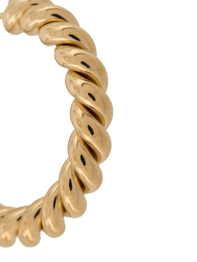 Shop Isabel Lennse Medium Twisted Loops In Gold
