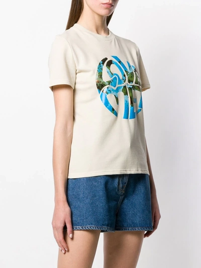 Shop Alberta Ferretti Love Me! Printed T-shirt In Neutrals