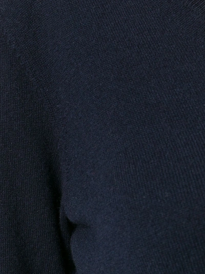 Shop N•peal Cashmere V-neck Jumper In Blue