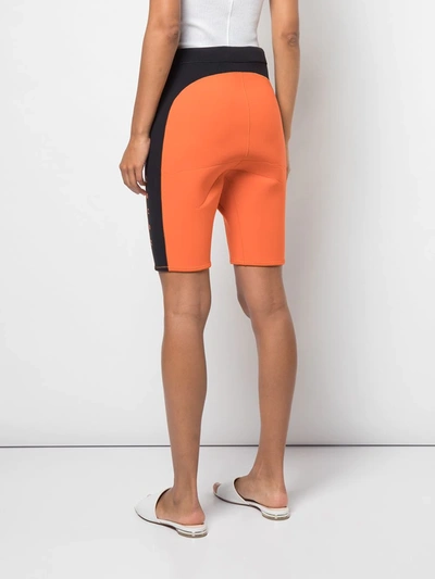 Shop Ambush Two-tone Cycling Shorts In Orange