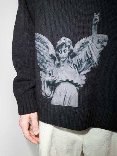 Undercover Patterned Intarsia-knit Wool Jumper In Blau