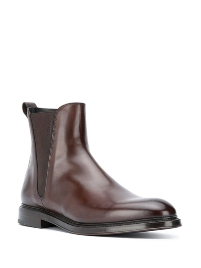 Shop Dolce & Gabbana Chelsea Ankle Boots In Brown
