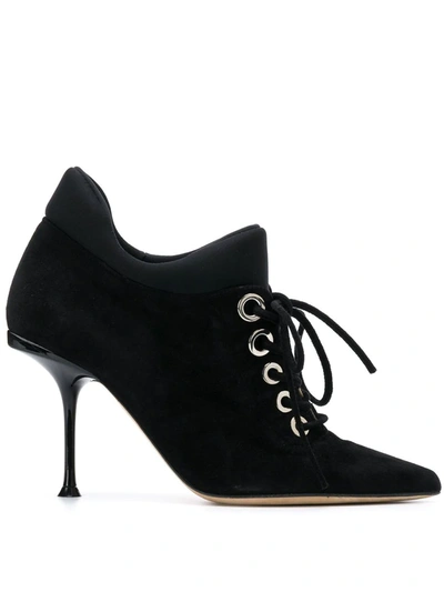 Shop Sergio Rossi Sr Milano Ankle Booties In Black