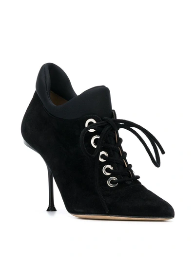 Shop Sergio Rossi Sr Milano Ankle Booties In Black