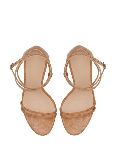 Shop Giuseppe Zanotti Catia Ankle Strap Sandals In Neutrals