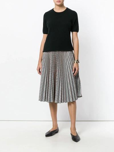 N•peal Round Neck Knitted T Shirt In Black