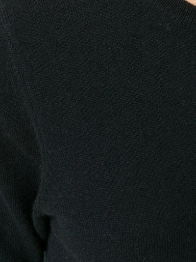 N•peal Round Neck Knitted T Shirt In Black