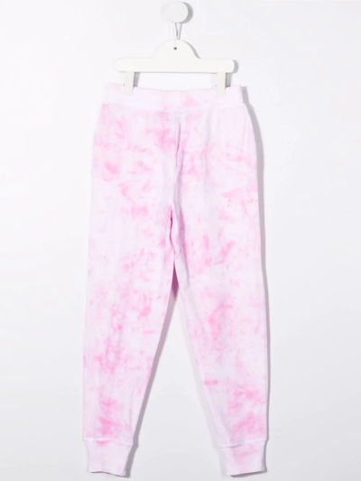 Polo Ralph Lauren Tie-dye Print Trousers In Pink