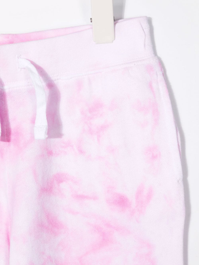 Shop Ralph Lauren Tie-dye Print Trousers In Pink