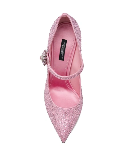 Shop Dolce & Gabbana Lori Mary Jane Pumps In Pink