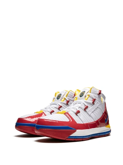 Nike Zoom Lebron 3 Qs Sneakers In White