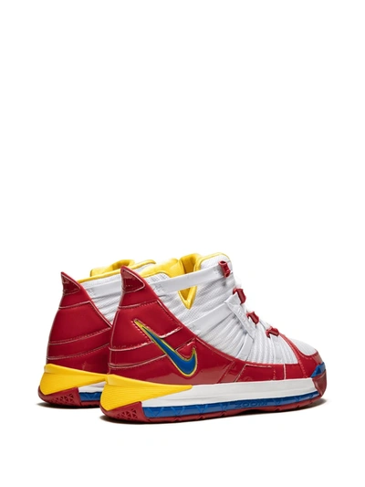 NIKE ZOOM LEBRON 3 QS SNEAKERS - 白色