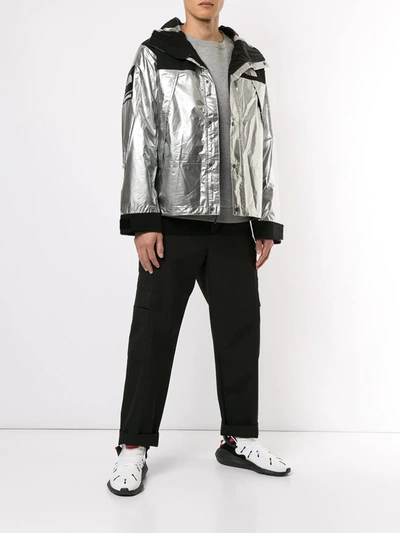 Shop Supreme X The North Face Metallic Mountain Parka In Silver