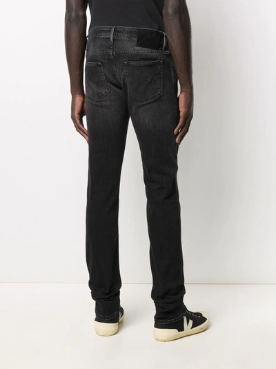 Shop Hand Picked Orvieto Low-rise Slim Jeans In Black