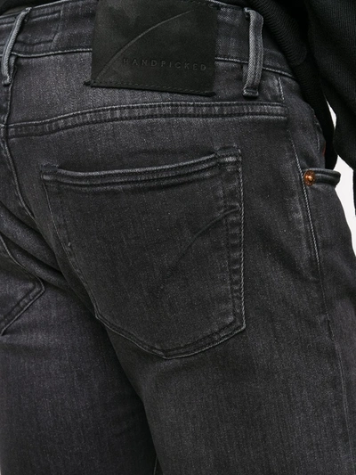 Shop Hand Picked Orvieto Low-rise Slim Jeans In Black