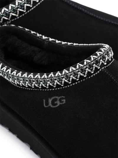 Shop Ugg Tasman Suede Slippers In Schwarz