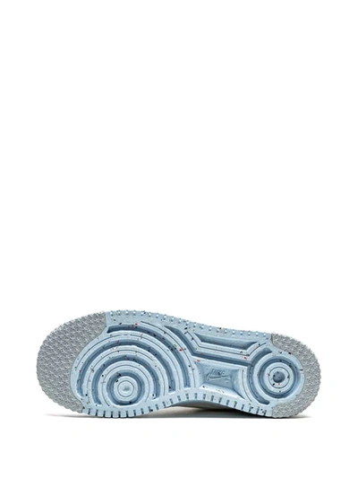 Nike Air Force 1 Crater Flyknit Move To Zero Sneakers In Gray-grey In White