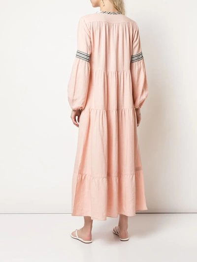 Shop Lemlem Koki Peasant Dress In Pink
