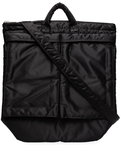 Shop Porter-yoshida & Co 2way Helmet Messenger Bag In Black