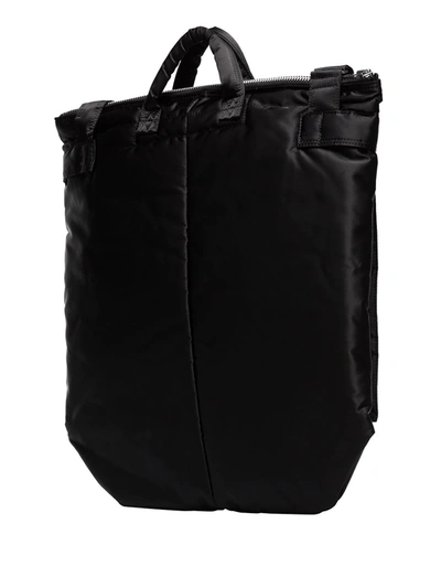 Shop Porter-yoshida & Co 2way Helmet Messenger Bag In Black
