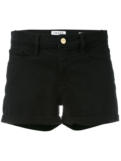 Shop Frame Cutoff Shorts In Black