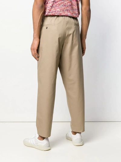 MARNI LOOSE-FIT TROUSERS - 大地色