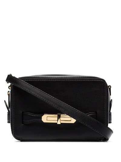 Shop Alexander Mcqueen Lock Camera Bag In Black