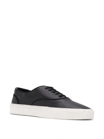 Shop Saint Laurent Black Venice Low-top Sneakers