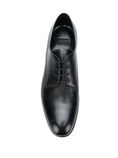 Shop Giorgio Armani Derby Shoes In Black