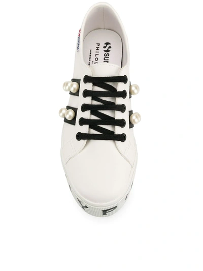 Shop Philosophy Di Lorenzo Serafini X Superga Platform Sneakers In White