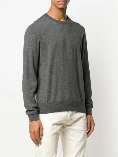 Shop Maison Margiela Elbow Patch Sweater In Grey